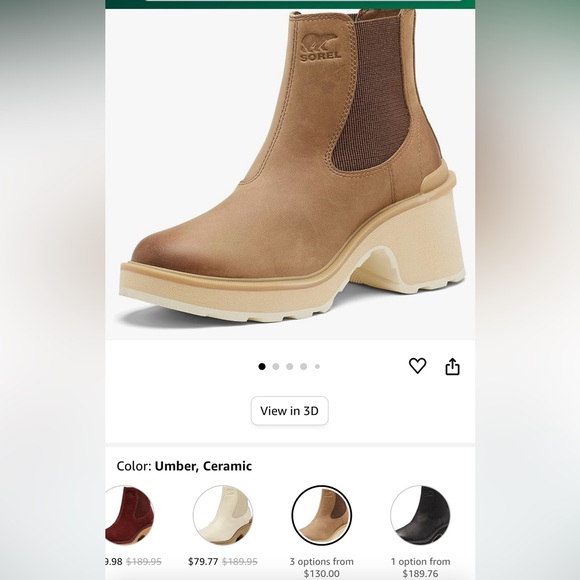 Brand new in box Sorel hi line Chelsea boots size 6 - Picture 8 of 8